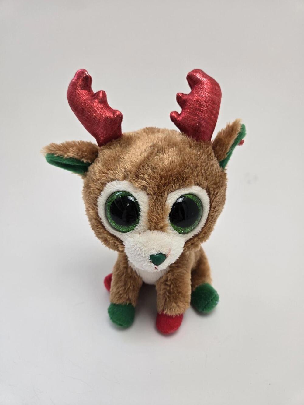 Ty Beanie Boo “Alpine” the Holiday Reindeer - No Hang Tag (6 inch)